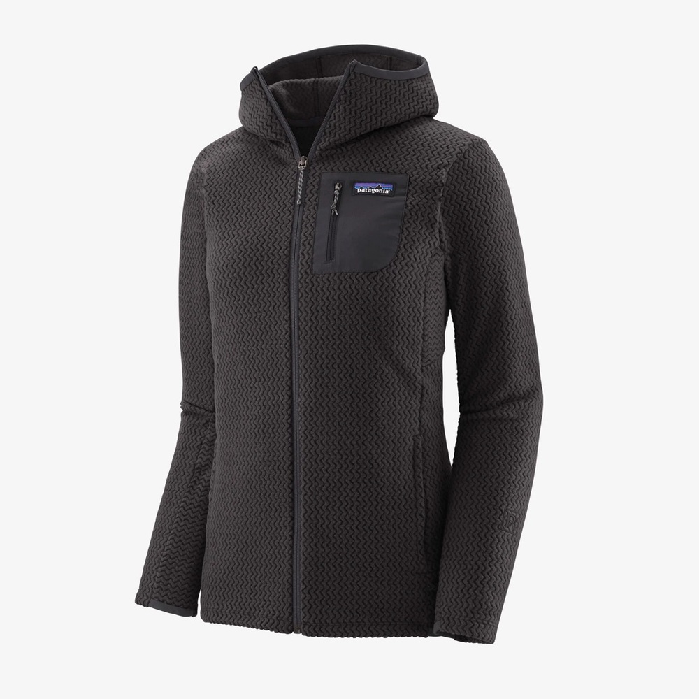 Patagonia Women’s R1 Air Full Zip Technically Fleece Hoody in Black